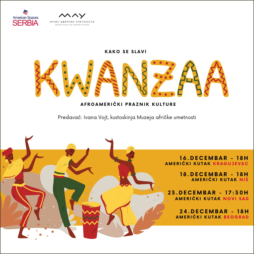 Празнично предавање: КАКО СЕ СЛАВИ KWANZAA - АФРОАМЕРИЧКИ ПРАЗНИК КУЛТУРЕ